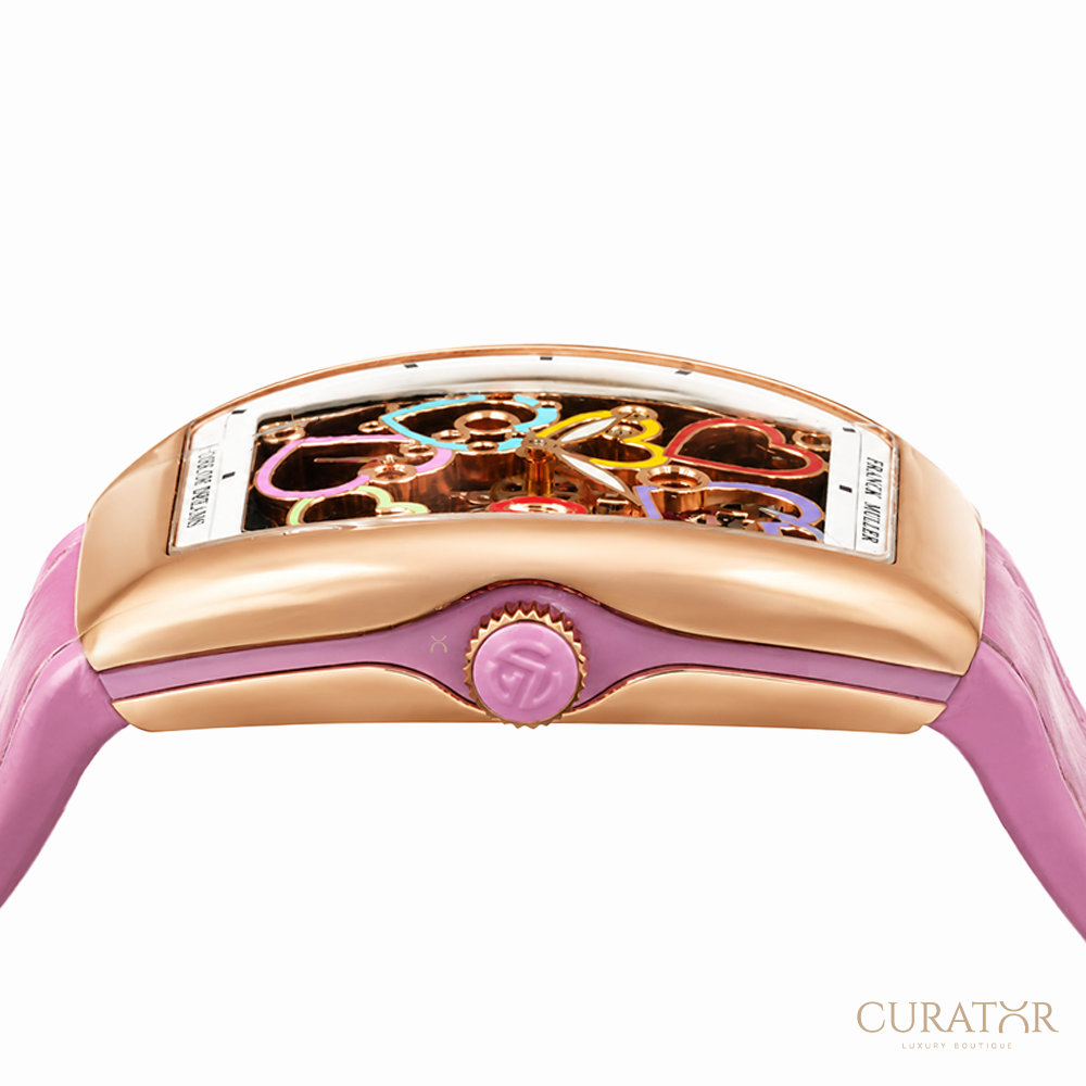 Franck Muller Vanguard Heart Skeleton 18k Rose Gold 32mm