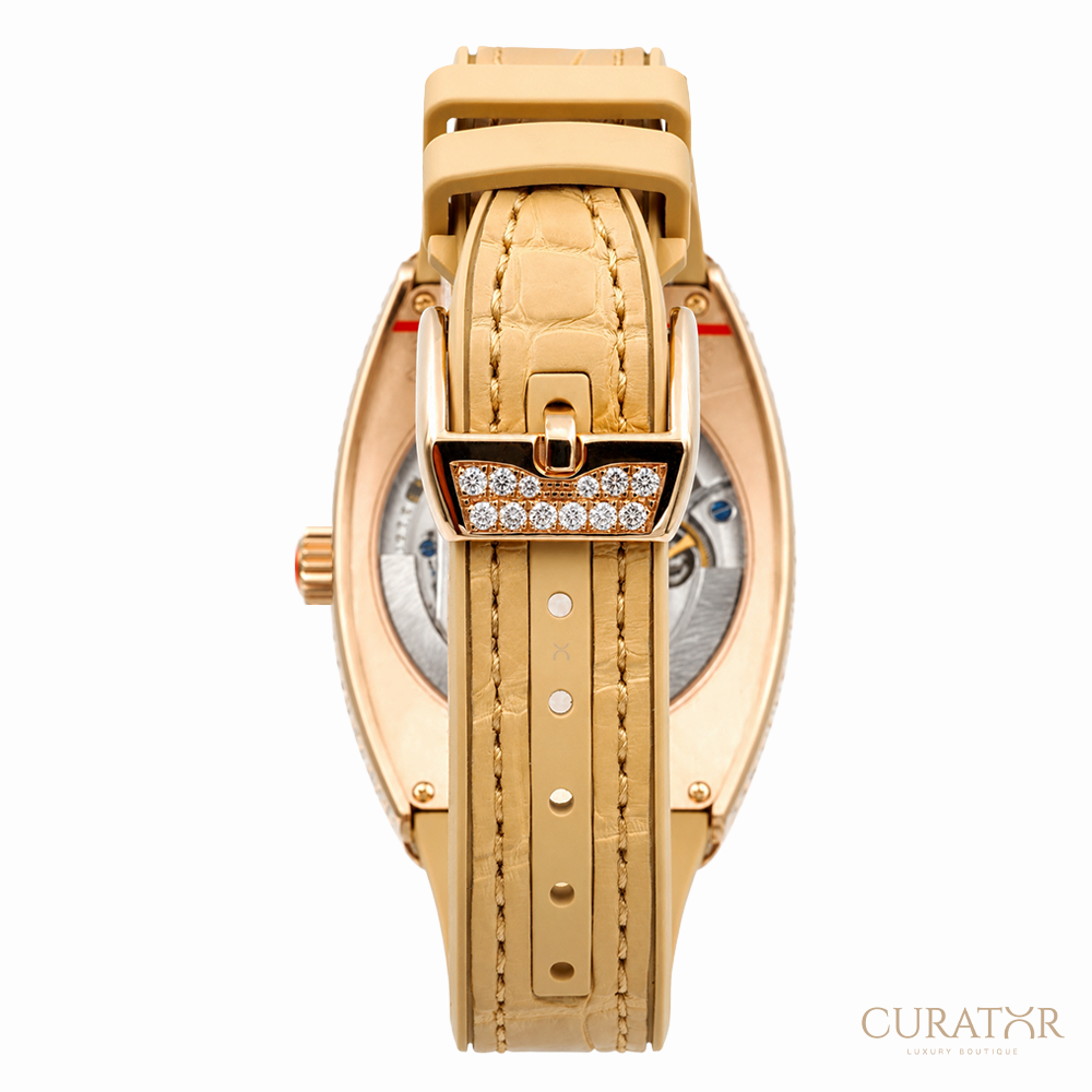 Franck Muller Vanguard 18k Rose Gold Diamond 35mm