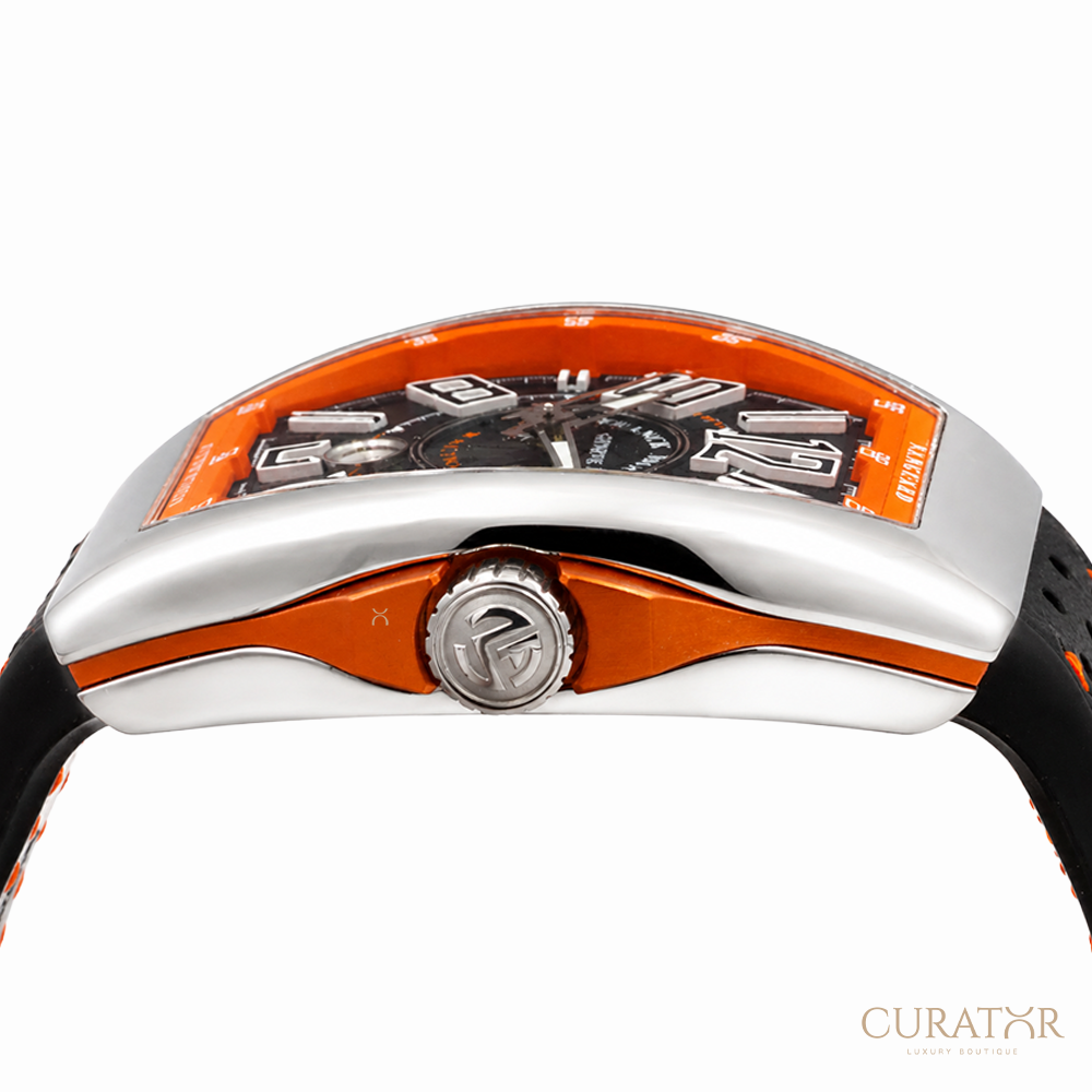 Franck Muller Vanguard Racing "Orange Accent" Stainless Steel Automatic