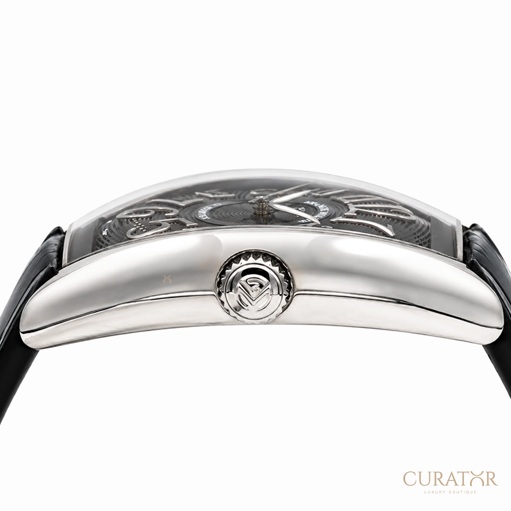 Franck Muller Curvex CX Black Dial Stainless Steel Watch