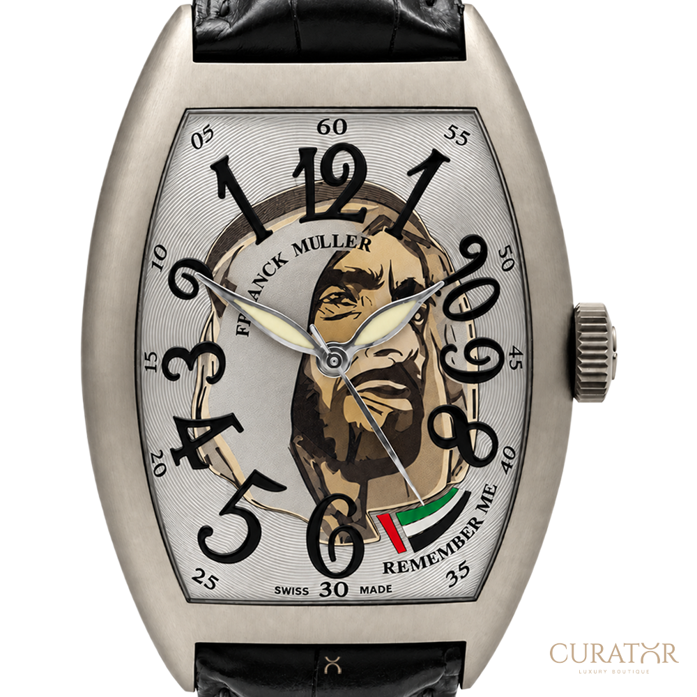 Franck Muller Cintrée Curvex "Remember Me" Year of Zayed Limited Edition Titanium Watch
