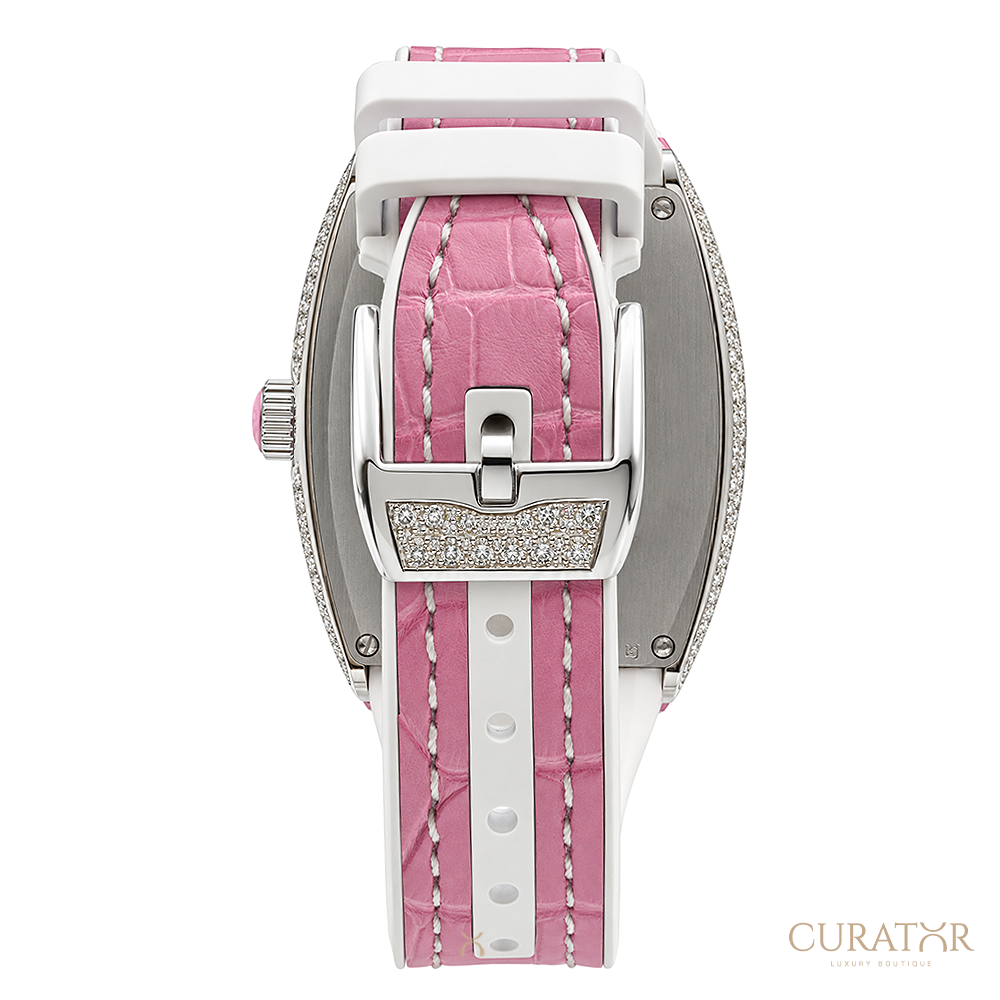 Franck Muller Vanguard Lady Smurfette Flower Limited Edition Diamond Stainless Steel Watch