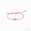 Anil Arjandas Jewels: Om Symbol Diamond Macrame Red Cord Bracelet