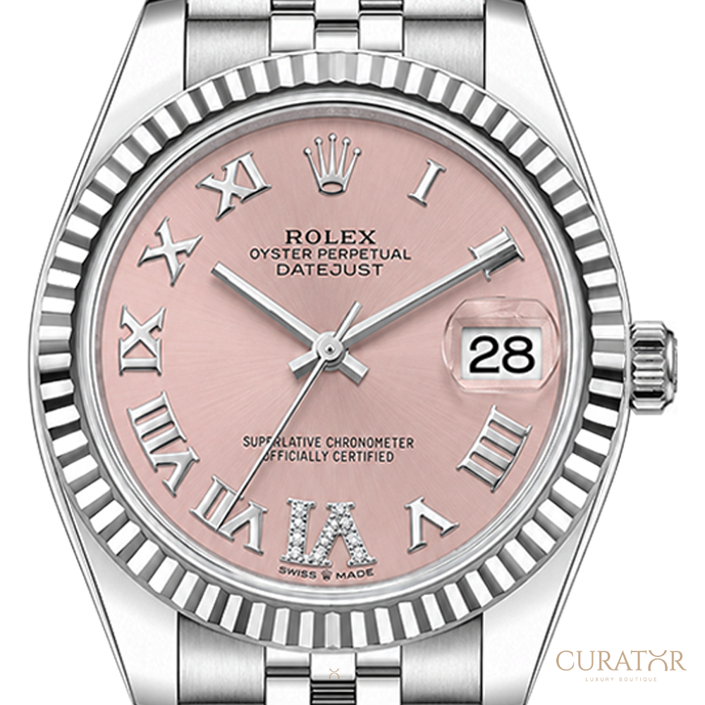 Rolex Datejust 31 Pink Roman Dial Jubilee