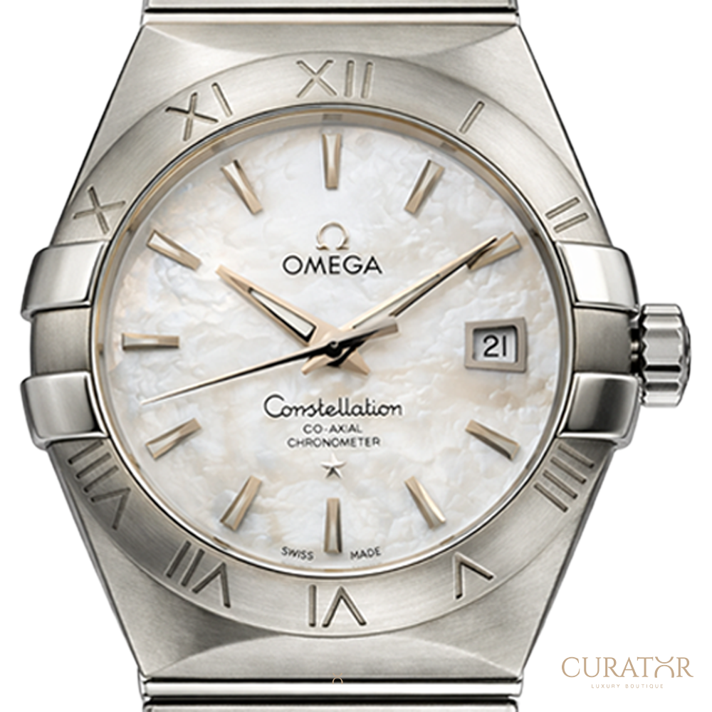 Omega Constellation 31 MOP Dial Steel Roman Bezel