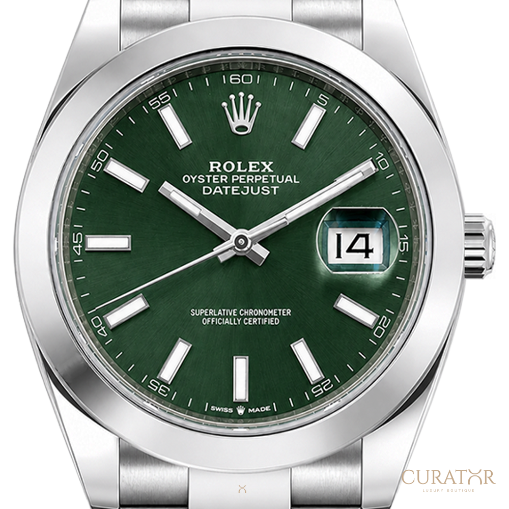 Rolex Datejust 41 Green Dial Oystersteel