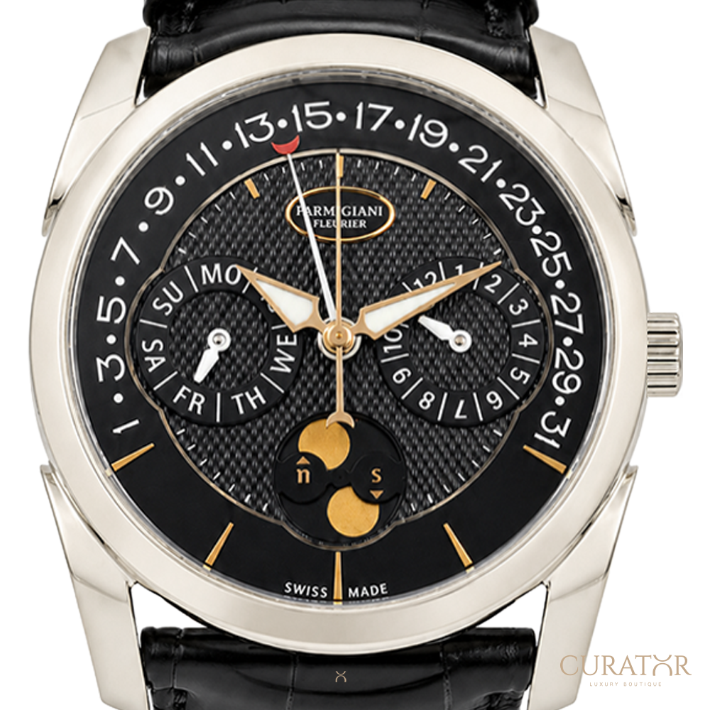 Parmigiani Fleurier Tonda Quator Annual Calendar 18K White Gold