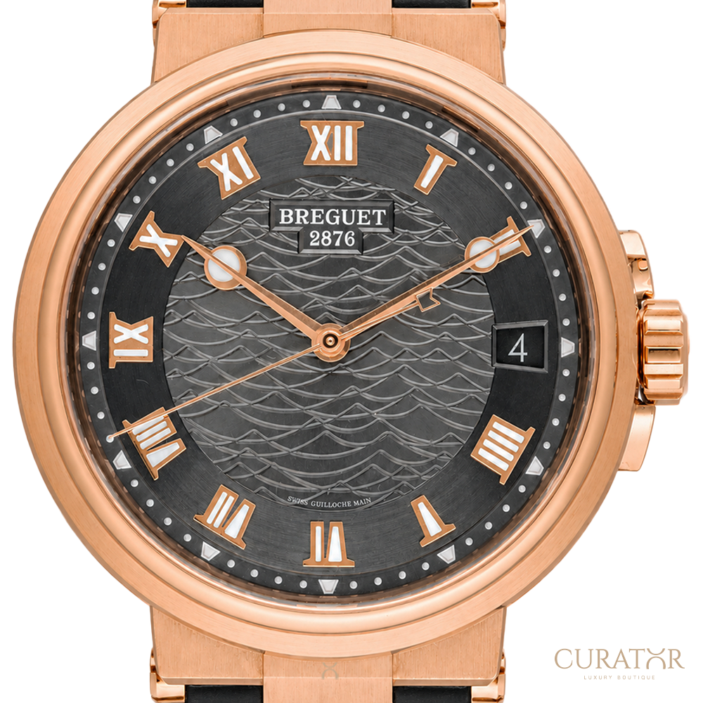 Breguet Marine 5517 Rose Gold Slate Grey Dial