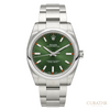 Rolex Oyster Perpetual 34 Olive Green Dial Steel Watch
