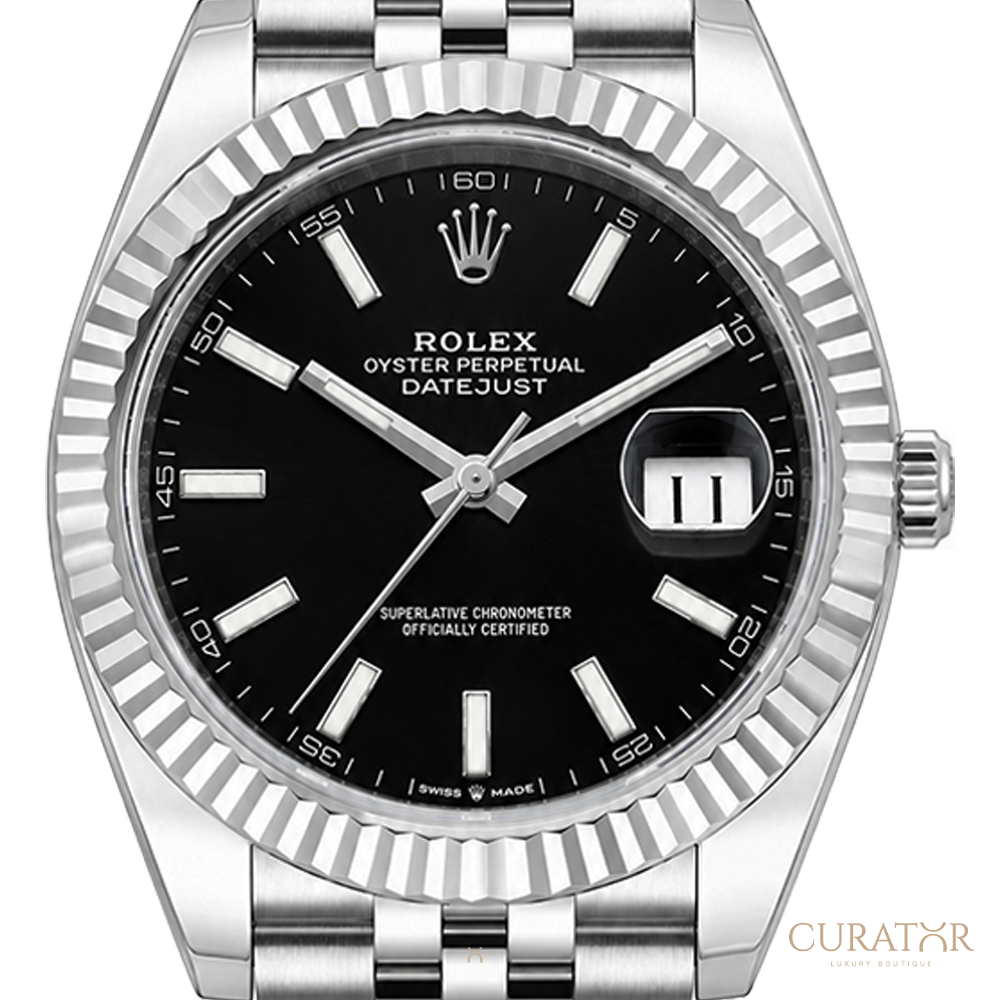 Rolex Datejust 41 Black Dial Jubilee Watch