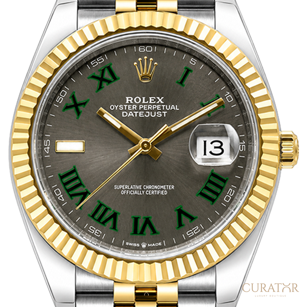 Rolex Datejust 41 Wimbledon Jubilee Gold Steel