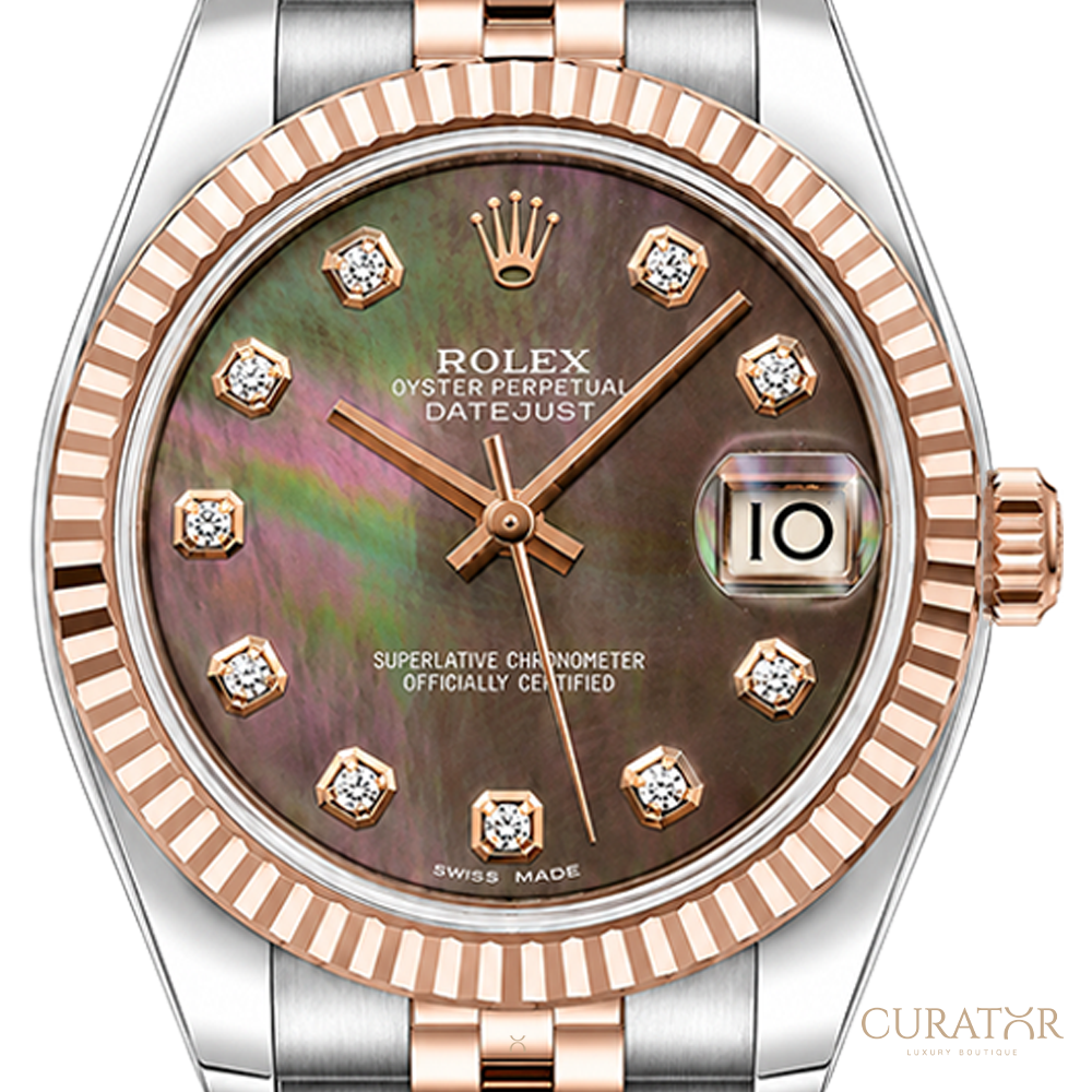 Rolex Datejust 31 MOP Diamond Everose Jubilee