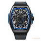 Franck Muller Vanguard Racing Skeleton Brushed Titanium Black & Blue 45mm