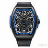 Franck Muller Vanguard Racing Skeleton Brushed Titanium Black & Blue 45mm