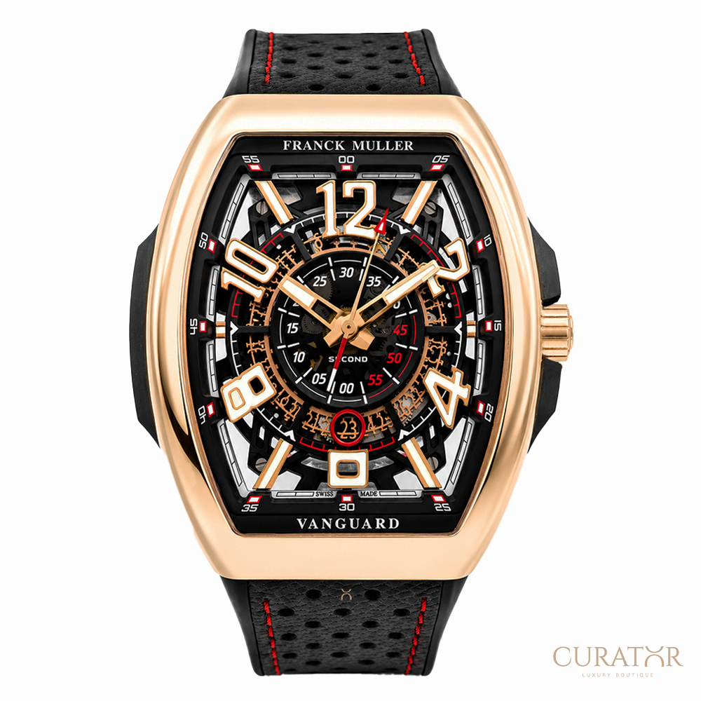 Franck Muller Vanguard Racing Skeleton 18k Rose Gold 45mm