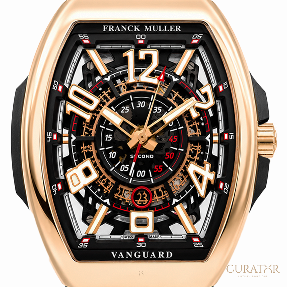 Franck Muller Vanguard Racing Skeleton 18k Rose Gold 45mm