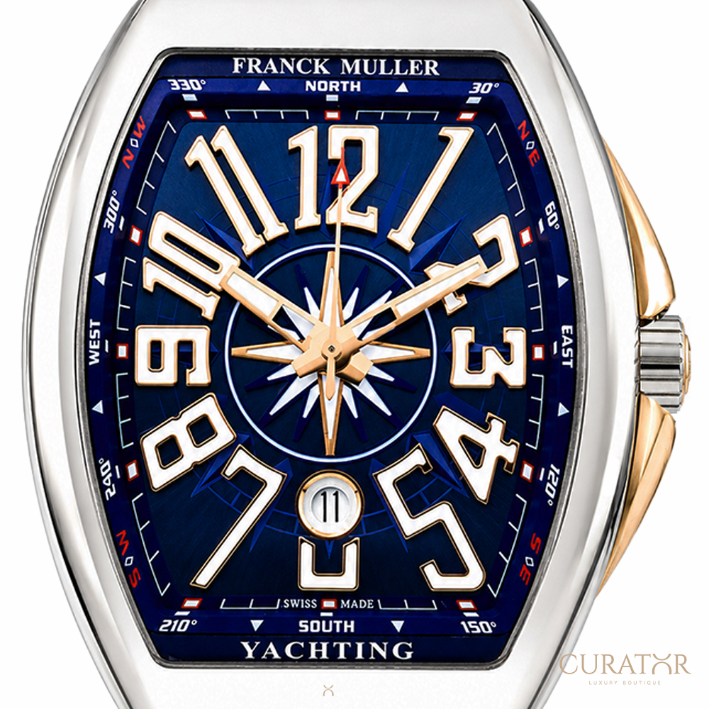 Franck Muller Vanguard Yachting Stainless Steel & 18k Rose Gold 45mm