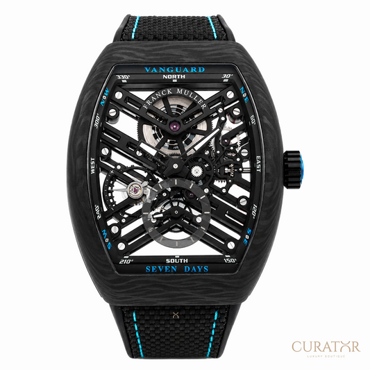 Franck Muller Vanguard 7 Days Power Reserve Skeleton Carbon