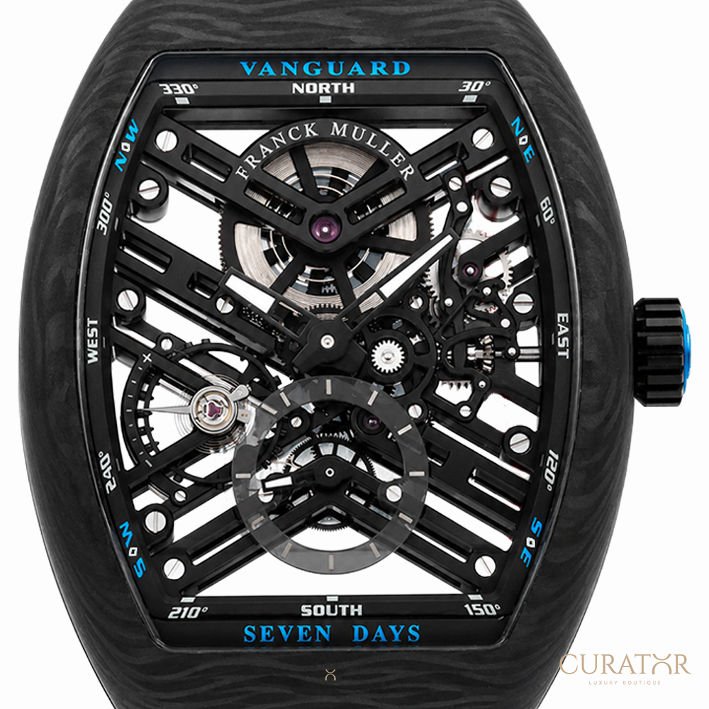 Franck Muller Vanguard 7 Days Power Reserve Skeleton Carbon