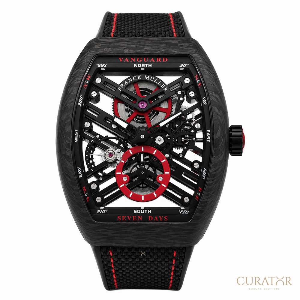 Franck Muller Vanguard 7 Days Power Reserve Skeleton Carbon