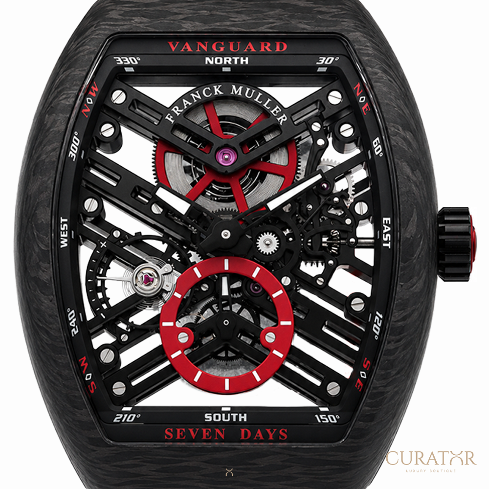 Franck Muller Vanguard 7 Days Power Reserve Skeleton Carbon