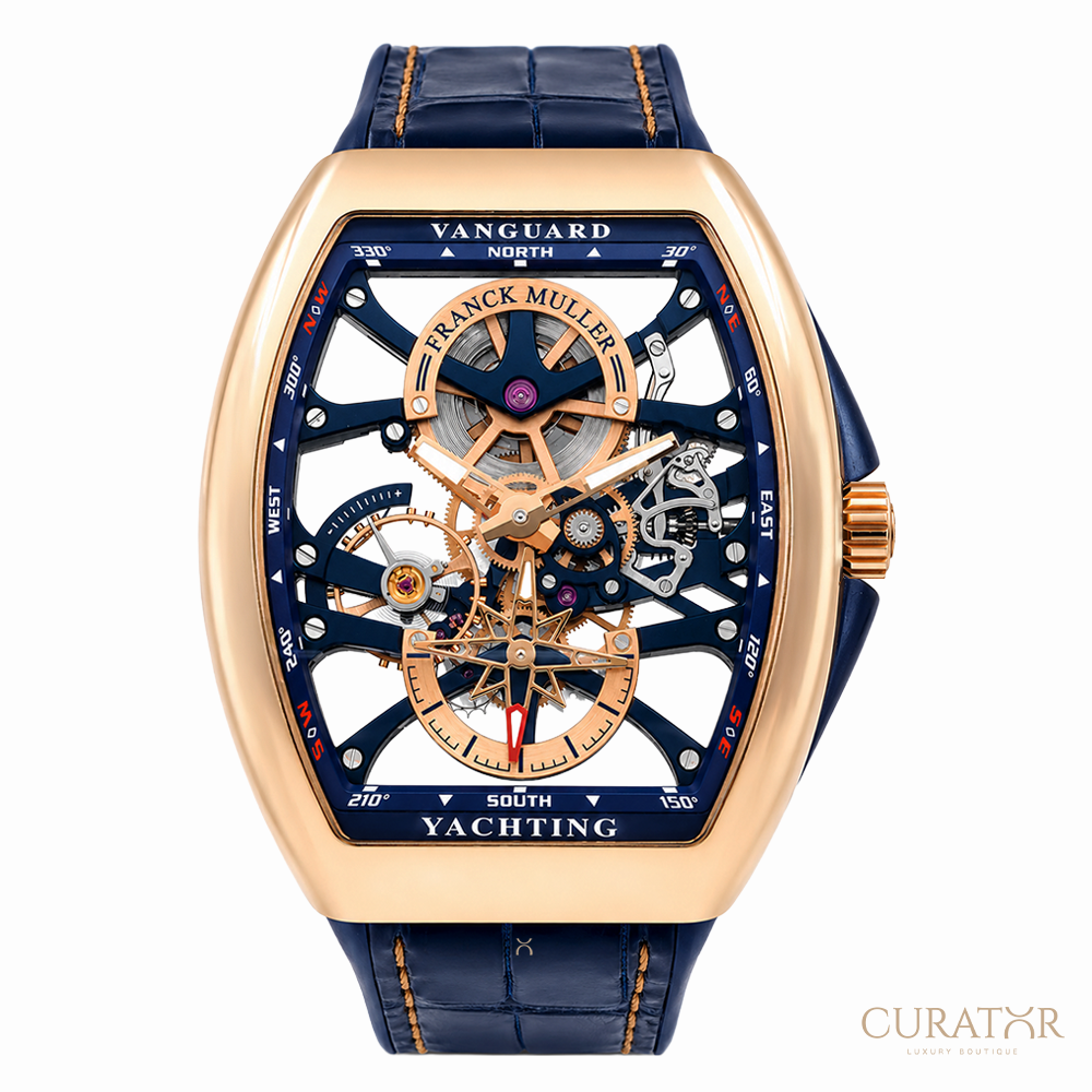 Franck Muller Vanguard Yachting Anchor Skeleton 18k Rose Gold 41mm