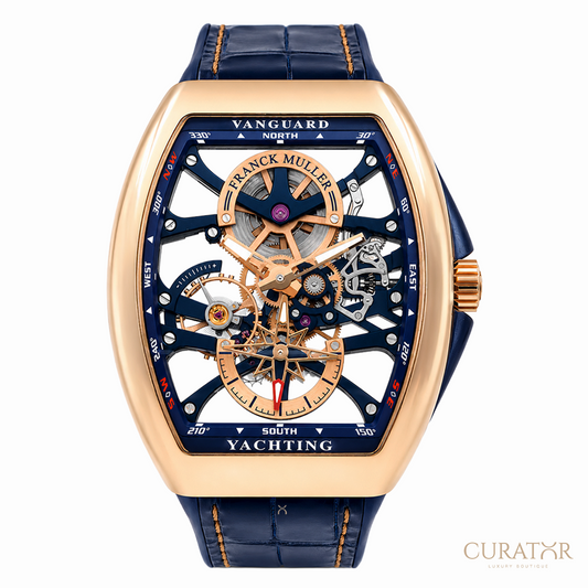 Franck Muller Vanguard Yachting Anchor Skeleton 18k Rose Gold 41mm