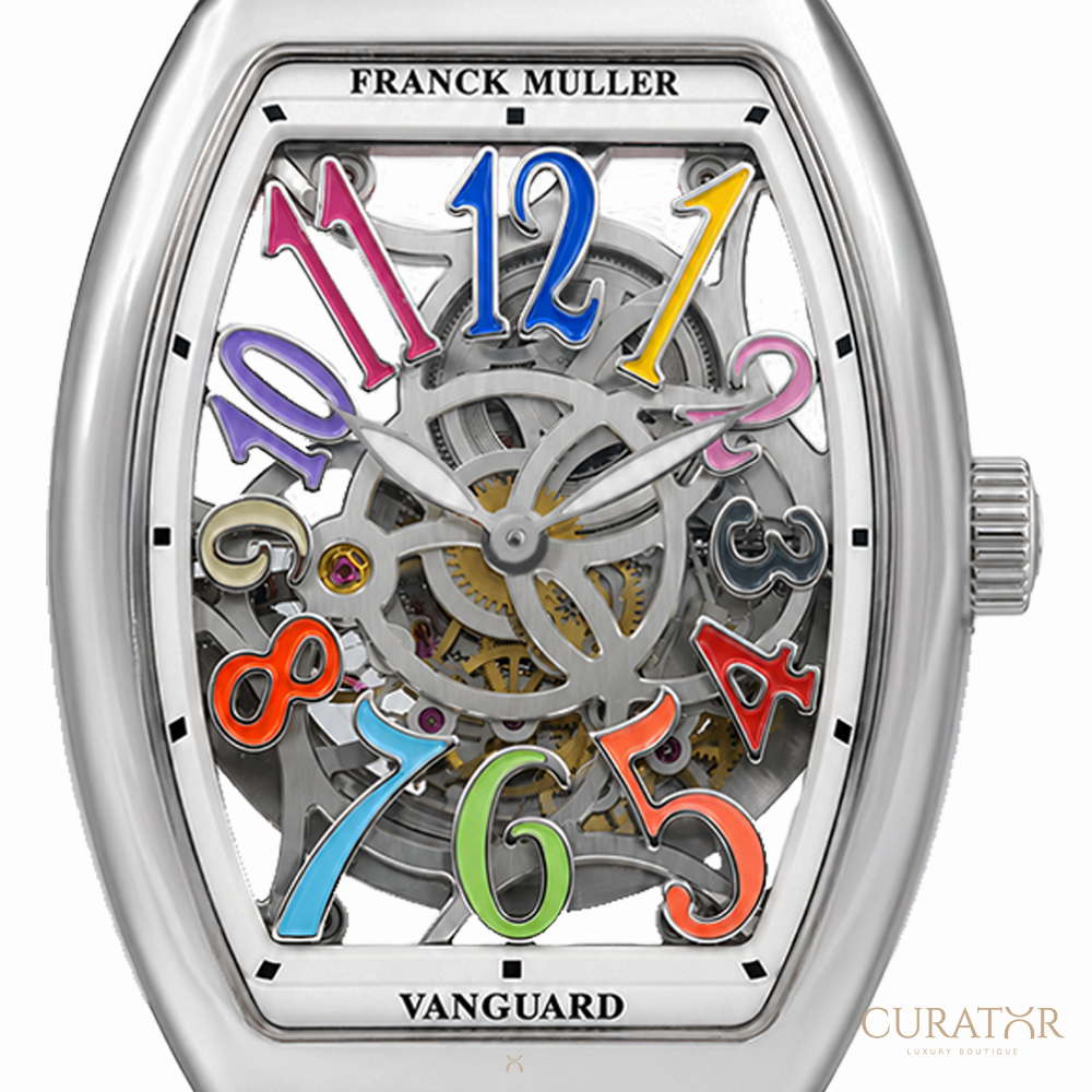 Franck Muller Vanguard Color Dreams Skeleton Stainless Steel 35mm