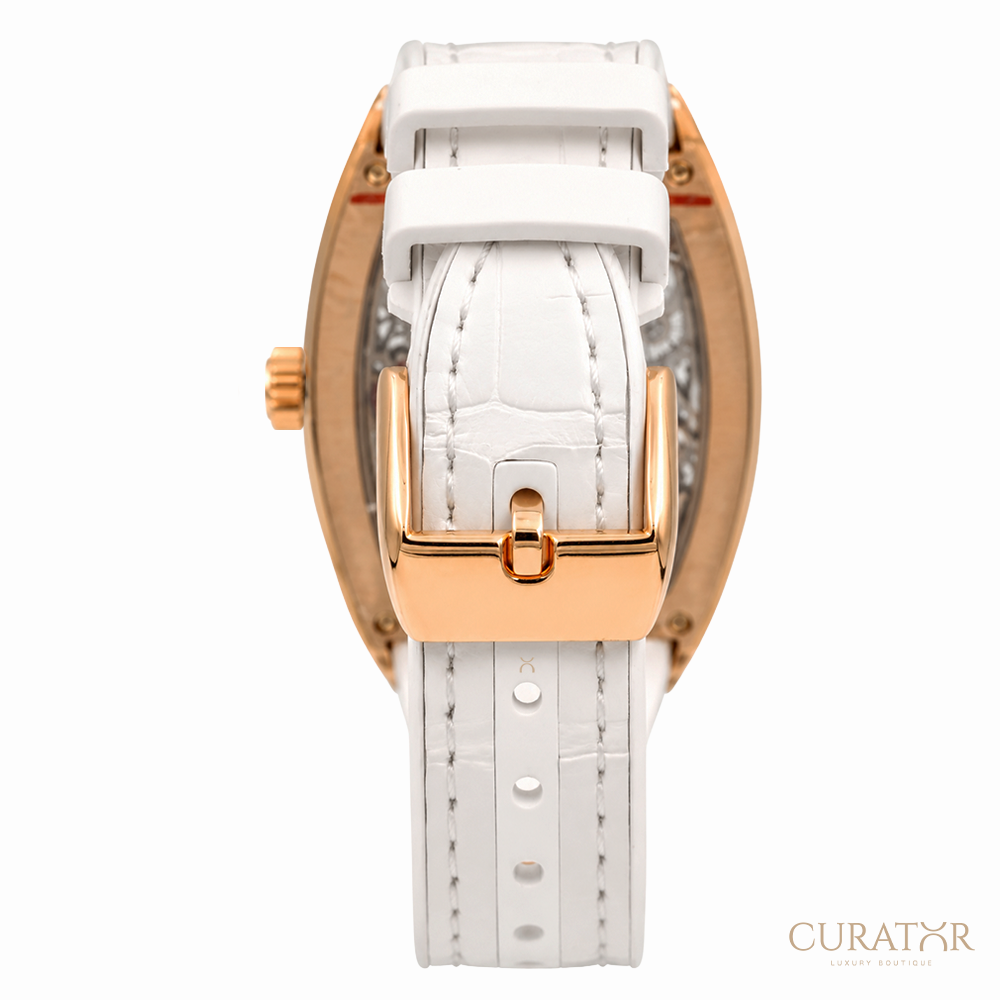 Franck Muller Vanguard Rose Skeleton 18k Rose Gold 32mm