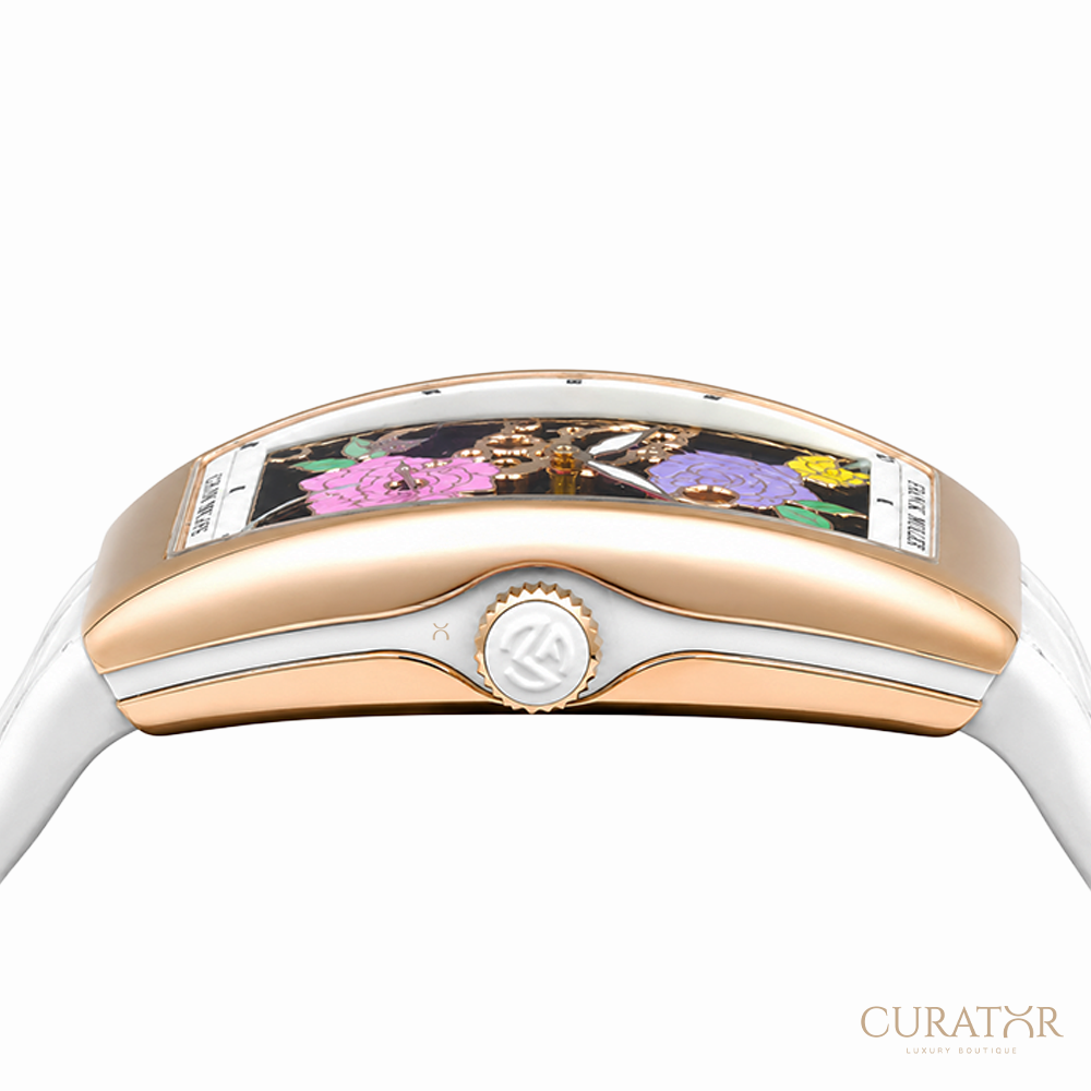 Franck Muller Vanguard Rose Skeleton 18k Rose Gold 32mm