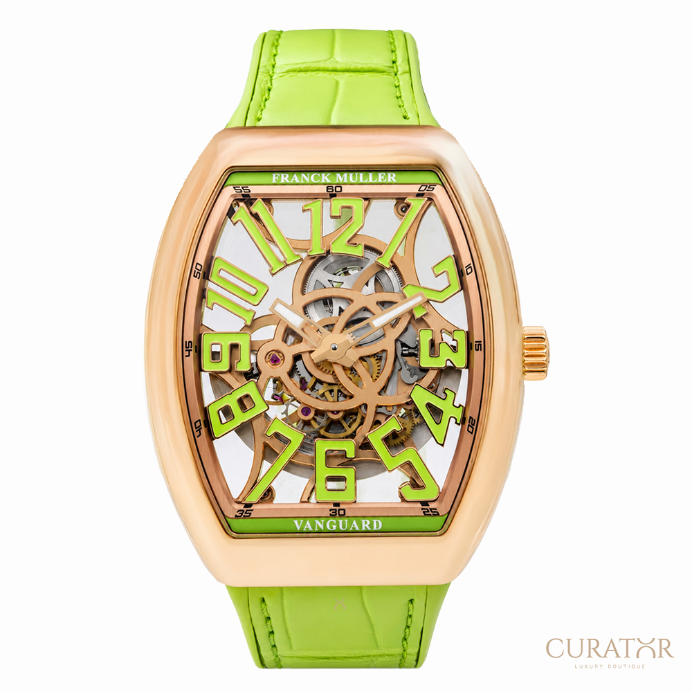 Franck Muller Vanguard Skeleton 18k Rose Gold 41mm