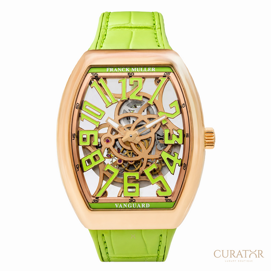 Franck Muller Vanguard Skeleton 18k Rose Gold 41mm