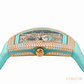 Franck Muller Vanguard 18k Rose Gold Turquoise Diamond 35mm