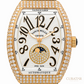Franck Muller Vanguard Moonphase 18k Rose Gold Diamond 32mm