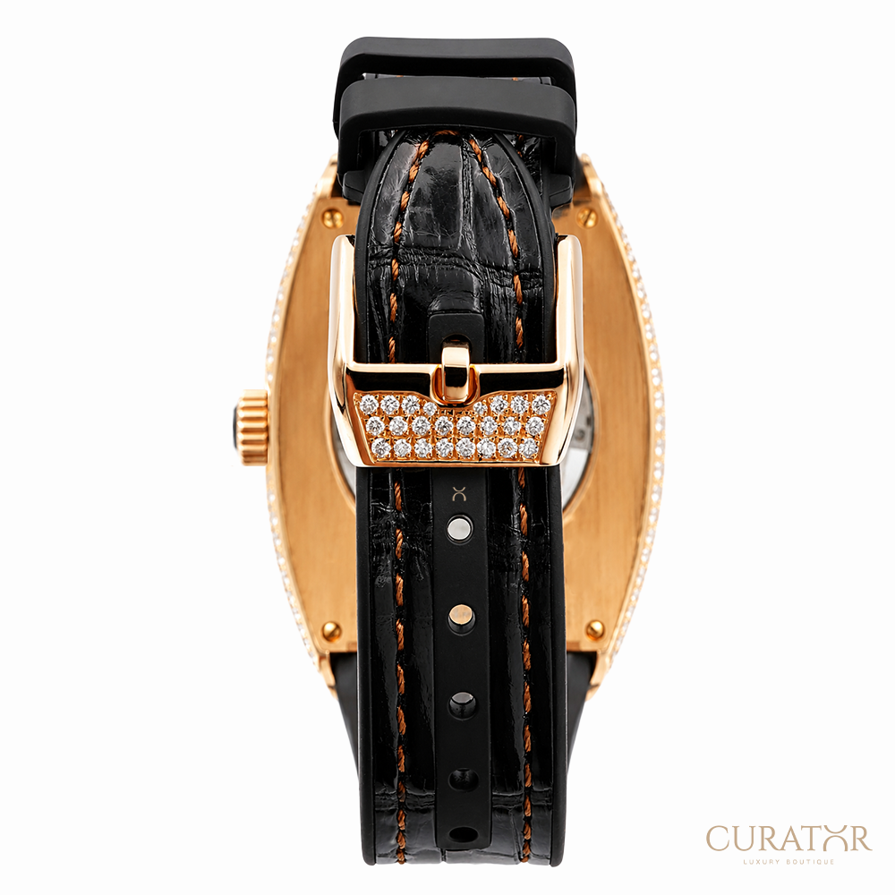Franck Muller Vanguard Moonphase 18k Rose Gold Diamond 32mm
