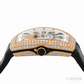 Franck Muller Vanguard Moonphase 18k Rose Gold Diamond 32mm