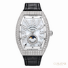 Franck Muller Vanguard Moonphase Stainless Steel Mother of Pearl Diamond 32mm