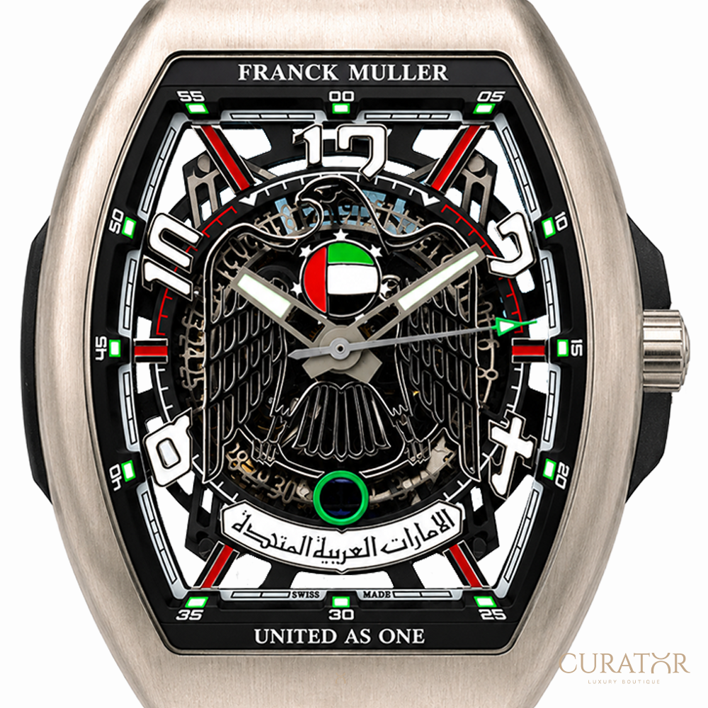 Franck Muller Vanguard Skeleton United Arab Emirates Limited Edition Brushed Titanium 45mm