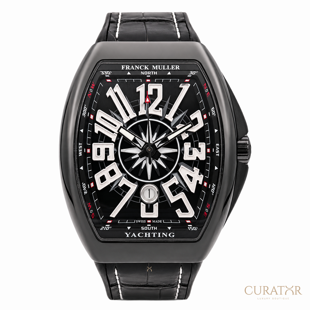 Franck Muller Vanguard Yachting Anchor Chrono Black PVD Stainless Steel 45mm