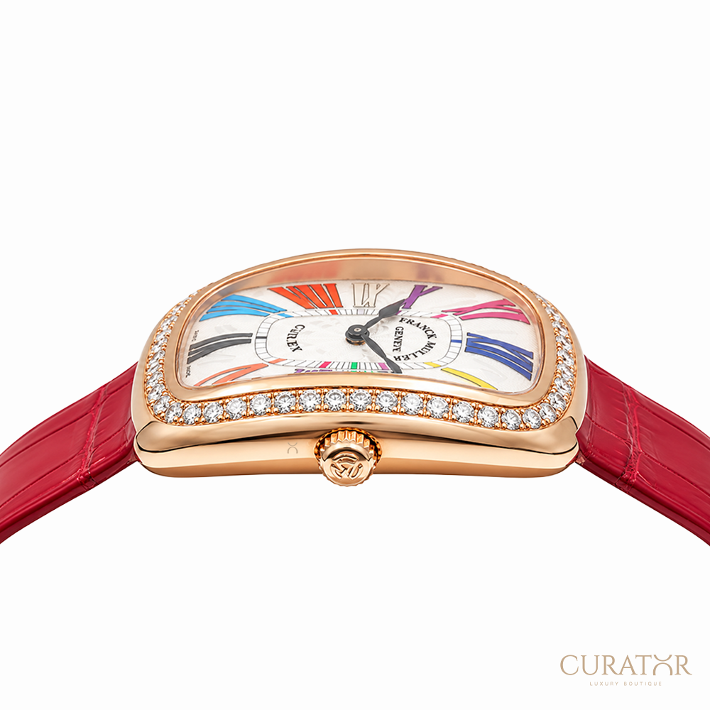 Franck Muller Galet Color Dreams 18K Rose Gold Diamond 30mm