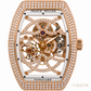 Franck Muller Vanguard Skeleton 18K Rose Gold Full Diamond 35mm