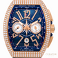 Franck Muller Vanguard Yachting Chronograph Diamond 18k Rose Gold 45mm