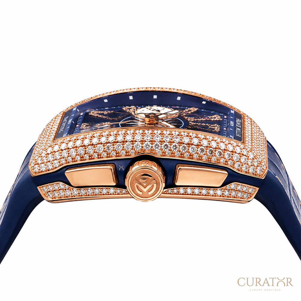 Franck Muller Vanguard Yachting Chronograph Diamond 18k Rose Gold 45mm