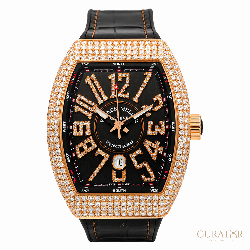 Franck Muller Vanguard Yachting Diamond 18k Rose Gold 45mm