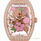 Franck Muller Vanguard Rose Skeleton Diamond 18k Rose Gold 35mm