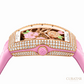Franck Muller Vanguard Rose Skeleton Diamond 18k Rose Gold 35mm