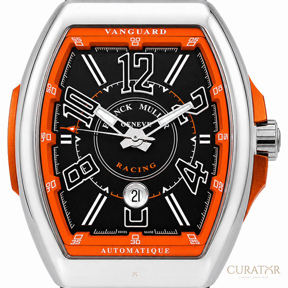 Franck Muller Vanguard Racing "Orange Accent" Stainless Steel Automatic
