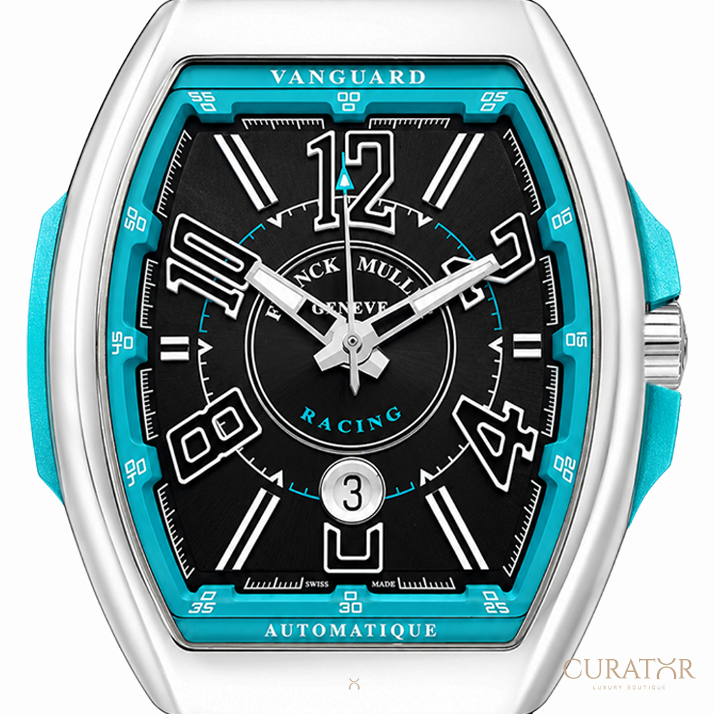 Franck Muller Vanguard Racing "Turquoise Accent" Stainless Steel Automatic