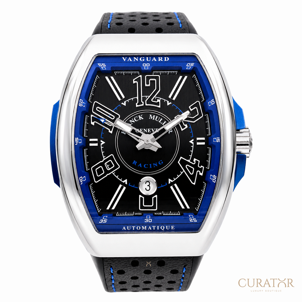 Franck Muller Vanguard Racing "Blue Accent" Stainless Steel Automatic