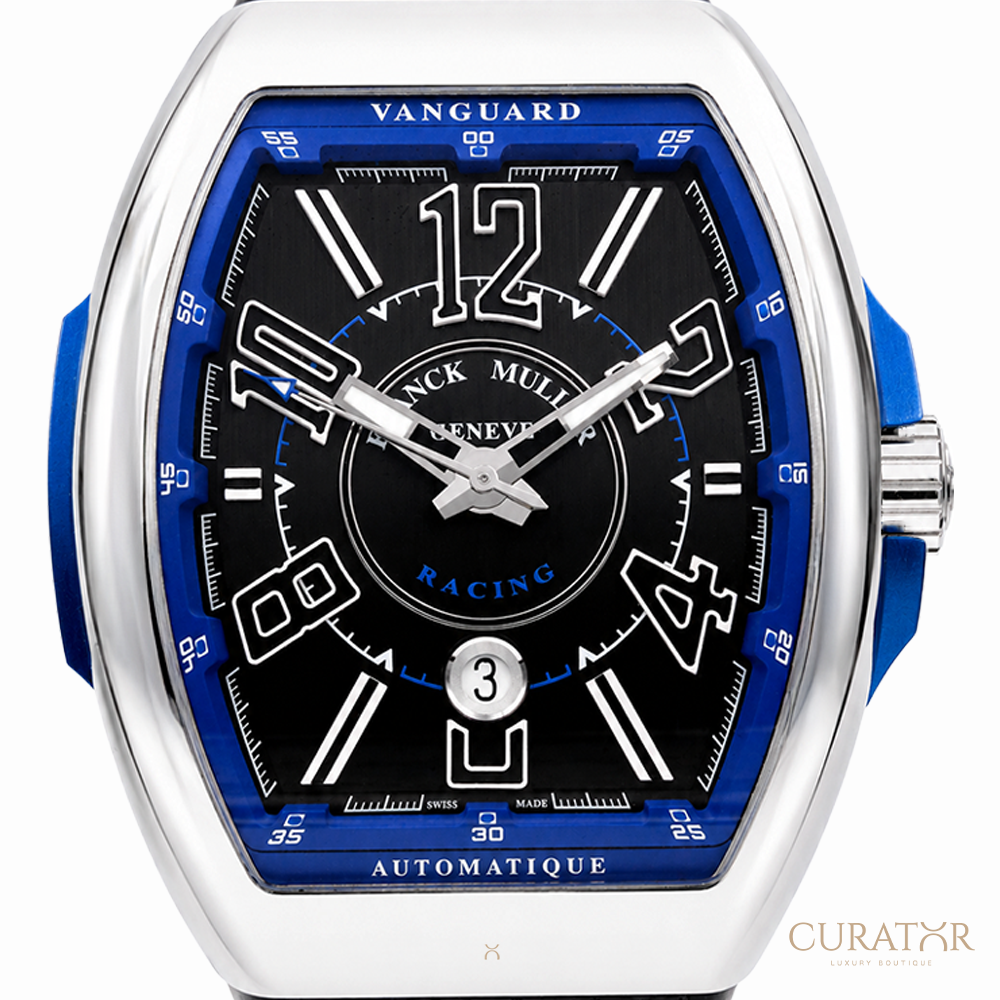 Franck Muller Vanguard Racing "Blue Accent" Stainless Steel Automatic